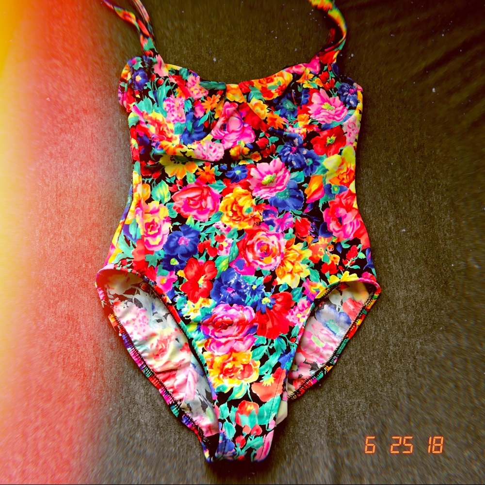 Floral One Piece SwimSuit